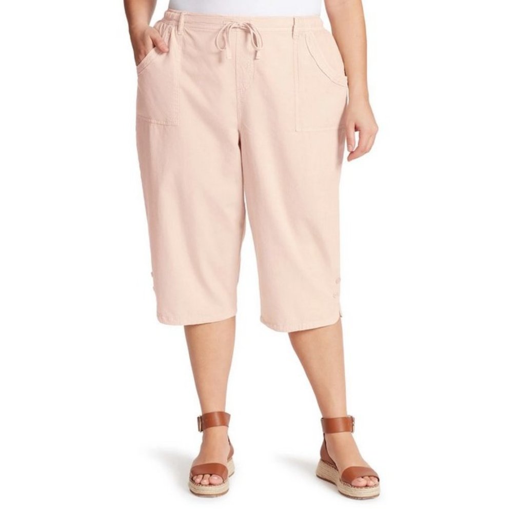 Gloria Vanderbilt Brit Dolphin Hem Capri Pants 2X
